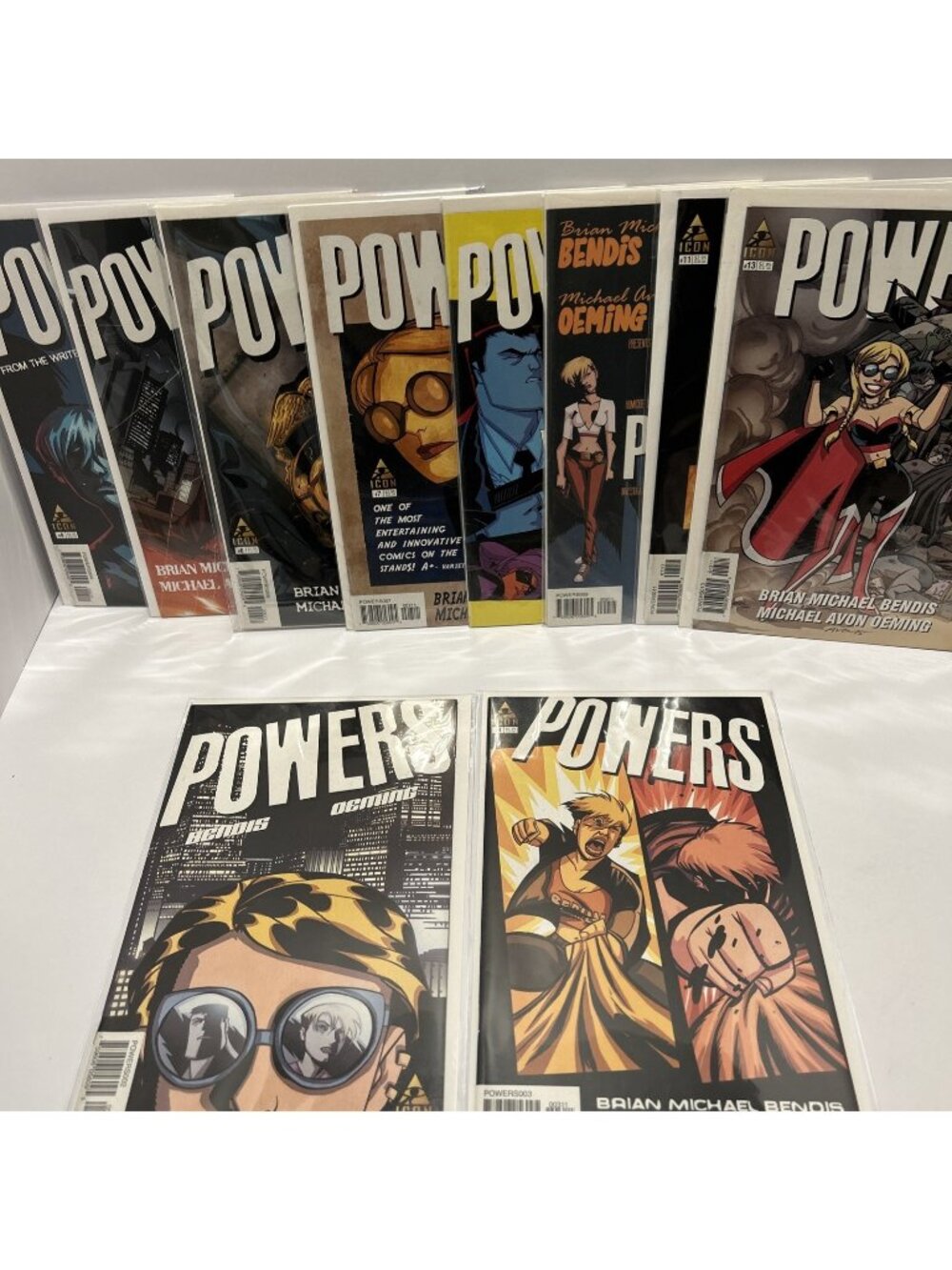POWERS Vol. 2 2-13 - Second SERIES SET - Icon Comics 2004 - NETFLIX - Bendis